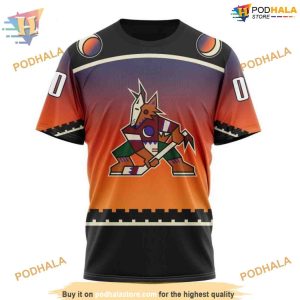 Personalize Gradient NHL Concept Arizona Coyotes Hoodie 3D Arizona Coyotes 3D Merch 3