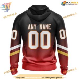Personalize New Gradient Series Concept NHL Calgary Flames Hoodie 3D 2