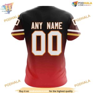 Personalize New Gradient Series Concept NHL Calgary Flames Hoodie 3D 4