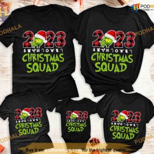 Personalized 2023 Grinch Squad Family Xmas, Custom Grinch Christmas Shirt
