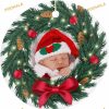 Personalized 2023 Ornaments Custom Christmas Tree Decorations, Ceramic Photo Text Design