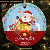 Personalized 2023 Santa Claus Ornaments, Custom Family Christmas Tree Decor