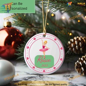 Personalized Ballerina Barbie Ornament Custom Family Ornaments 3