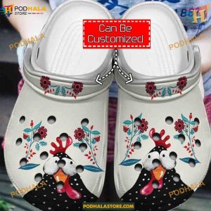 Personalized Beautiful Chicken Crocs, Unique Gifts for Chicken Admirers