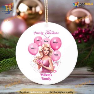 Personalized Chic Barbie Style Ornament Custom Family Ornaments 4