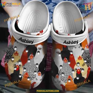Personalized Chicken Classic Clogs, Trending Crocs for Personal Style