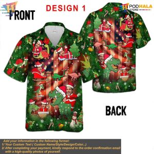 Personalized Christmas Hawaiian Shirt, Custom Face Xmas Shirt, Funny Holiday Theme