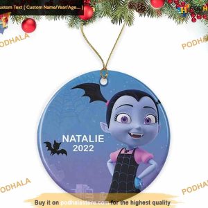 Personalized Christmas Ornament for Kids, Vampirina Thank You 2023