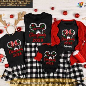 Personalized Disney Best Christmas 2023 Shirt, Disney Christmas Family, Xmas Gifts For Dad