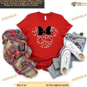 Personalized Disney Christmas Lights Shirt Mickey Minnie Christmas Light 2
