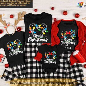 Personalized Disney Christmas Lights Shirts, Christmas Squad Disney, Christmas Family Disney Shirt