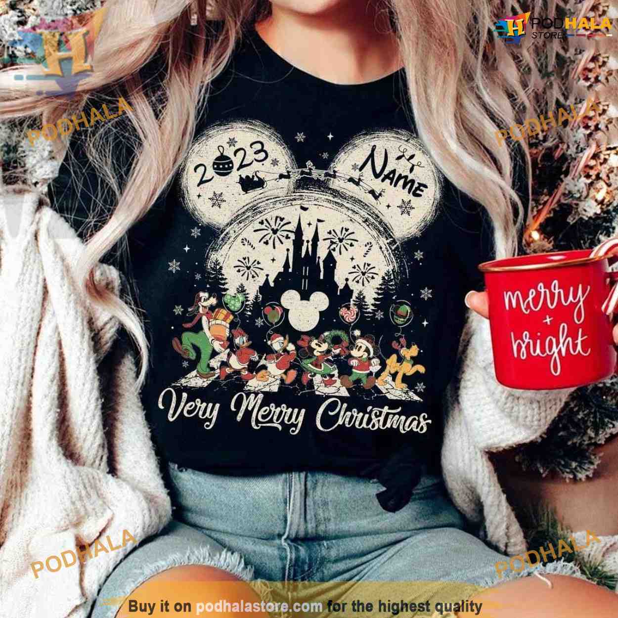 Disney christmas shirts store personalized