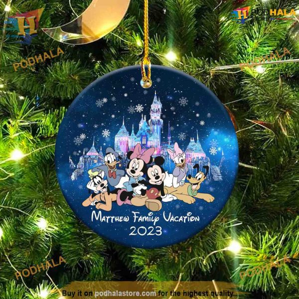 Personalized Disneyland Family Ornament, Custom Family Ornaments, Trip Memory