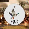 Personalized Duck Christmas Keepsake, Fun Ornament for Duck Lovers