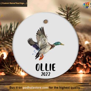 Personalized Duck Christmas Keepsake, Fun Ornament for Duck Lovers