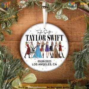 Personalized Eras Tour Ornament, Taylor's Christmas Decor, Swiftie Gift