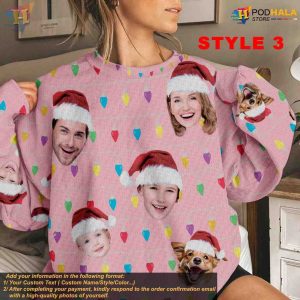 Personalized Family Christmas Sweater Custom Ugly Photo Sweater 3