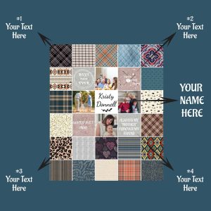 Personalized Family Photo Collage Blanket Mom Grandma Friend Baby Pet Memory Keepsake Gift 2