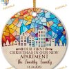 Personalized First Christmas New Apartment Ornament 2023, Anniversary Gift