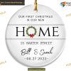 Personalized First Christmas in Home Ornament, Custom Tree Decoration, New Home Gift
