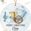 Personalized French Horn Ornament 2023, Musician Christmas Keepsake