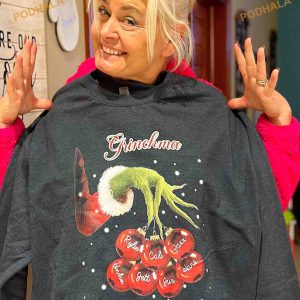 Personalized Grandma Grinch Hand Xmas Shirt Grinch Christmas Gifts 2