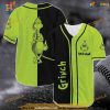 Personalized Grinch Face Christmas Baseball Jersey, Grinch Stole Xmas Gift