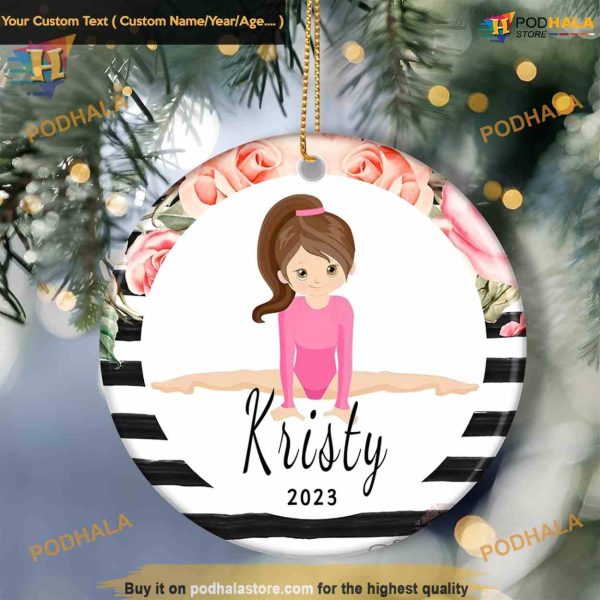 Personalized Gymnastics 2023 Ornament, Funny Christmas Ornaments