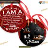 Personalized Hairdresser Christmas Ornament, 2023 Barber Gift