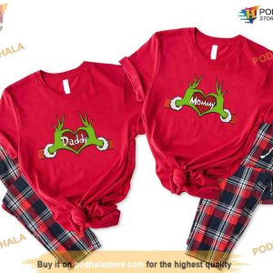 Personalized Heartfelt Grinch Xmas Family Custom Funny Grinch Shirt 2