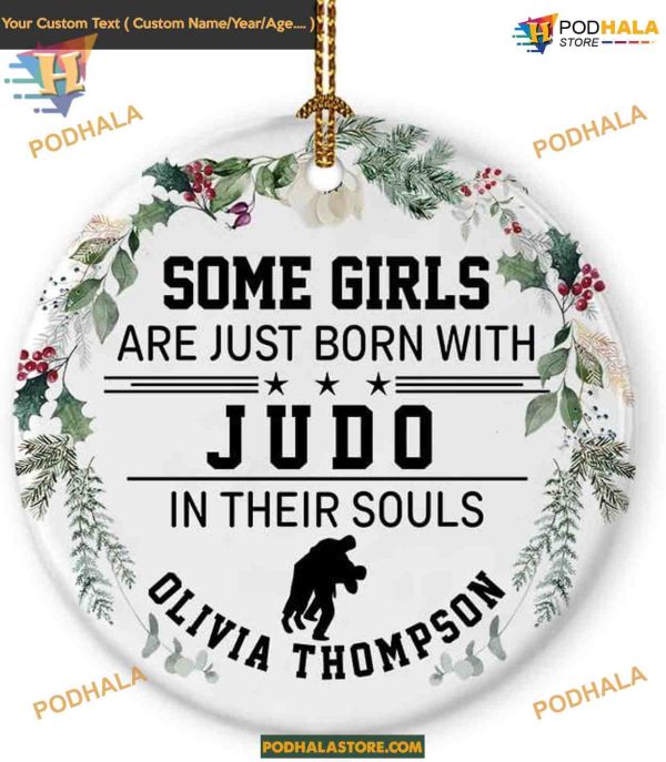 Personalized Judo 2023 Christmas Ornament, Sport Player Gift