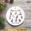 Personalized Karma Is A Cat Ornament, Concert Xmas Gift, Albums Keepsake