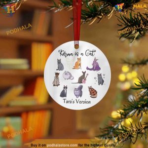 Personalized Karma Is A Cat Ornament Concert Xmas Gift Albums Keepsake 3