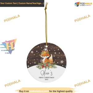 Personalized Keepsake for First Christmas, Memorable Family Ornament