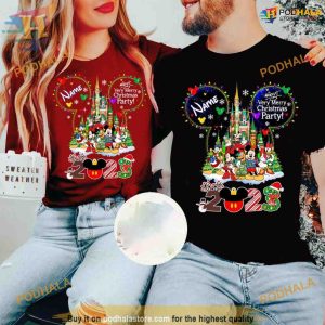Personalized Mickey Friends 2023 Family Christmas Shirts Disneyland Xmas Gift 2