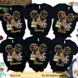 Personalized Mickey Friends Christmas Shirt, Family Christmas Disney 2023, Disneyland Tees