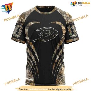 Personalized NHL Camo Hunting Special Mighty Ducks Hoodie 3D 3