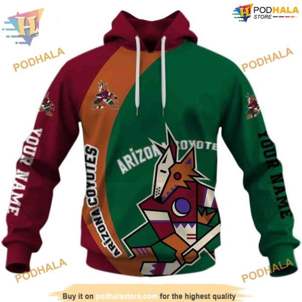 Personalized NHL Emotional Quote Arizona Coyotes Hoodie 3D, Arizona Coyotes 3D Apparel