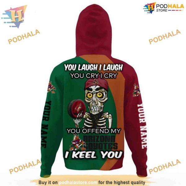 Personalized NHL Emotional Quote Arizona Coyotes Hoodie 3D, Arizona Coyotes 3D Apparel