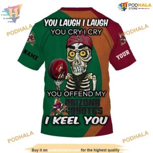 Personalized NHL Emotional Quote Arizona Coyotes Hoodie 3D Arizona Coyotes 3D Apparel 4