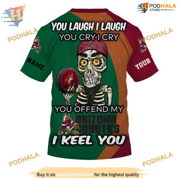 Personalized NHL Emotional Quote Arizona Coyotes Hoodie 3D, Arizona Coyotes 3D Apparel