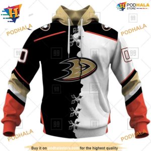 Personalized NHL Mix Jersey 2023 Style Ducks Hockey Apparel Hoodie 3D 1