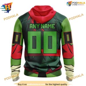 Personalized NHL Ninja Turtles Design Unique Anaheim Ducks Hoodie 3D 2