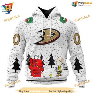 Personalized NHL Peanuts Design Anaheim Ducks Hoodie 3D Unique Ducks Merch 1