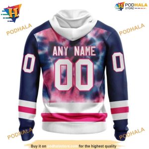 Personalized NHL Pink October Fight Breast Cancer Ducks Apparel Hoodie 3D 2