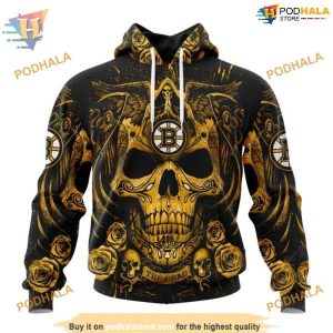 Personalized NHL Skull Artwork Boston Bruins Hoodie 3D, Specialized Merchandise