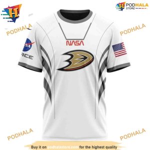 Personalized NHL Space Force NASA Design Ducks Hockey Hoodie 3D 3