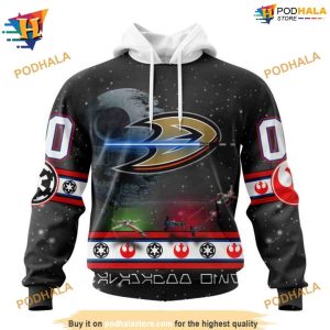 Personalized NHL Star Wars Design Unique Anaheim Ducks Apparel Hoodie 3D 1