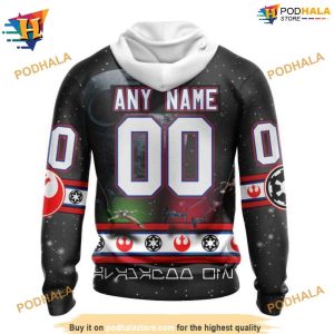 Personalized NHL Star Wars Design Unique Anaheim Ducks Apparel Hoodie 3D 2