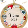 Personalized Name Year Ornament 2023, Medical Doctor Surgeon Christmas Gift
